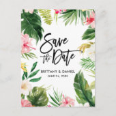 Het Manuscript van de Borstel sparen de Datum Trop Briefkaart (Voorkant)