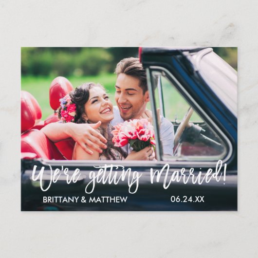 Het Manuscript van de borstel sparen de Datum wij Briefkaart (Voorkant)