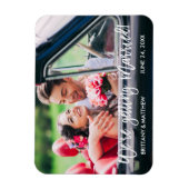 Het Manuscript van de borstel sparen de Datum wij  Magneet (Verticaal)