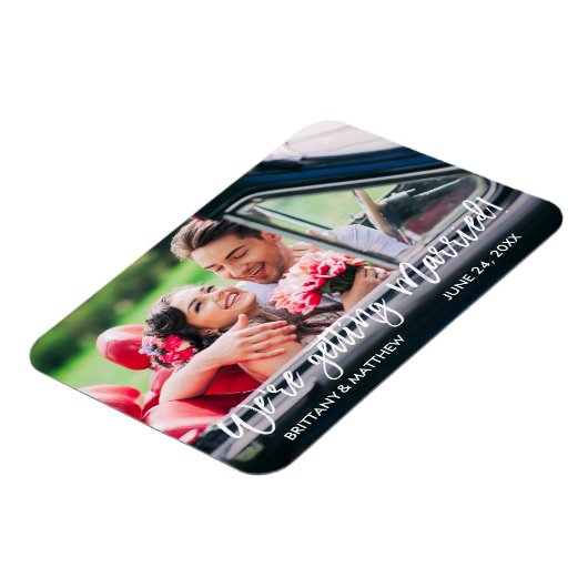 Het Manuscript van de borstel sparen de Datum wij  Magneet (Linkerzijde)