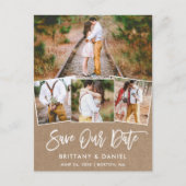 Het Manuscript van de borstel sparen Onze Datum 4 Briefkaart (Voorkant)