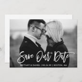 Het Manuscript van de borstel sparen Onze Zwarte e Bedankkaart (Voorkant / Achterkant)