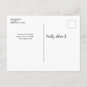 Het manuscript van de Borstel van de begroting spa Aankondigingskaart (Achterkant)