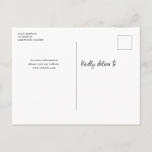 Het manuscript van de Borstel van de begroting spa Aankondigingskaart (Achterkant)