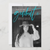 Het Manuscript van de Borstel van de Turquoise 4 F Aankondiging (Voorkant)