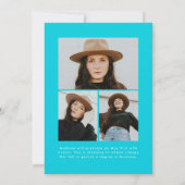 Het Manuscript van de Borstel van de Turquoise 4 F Aankondiging (Achterkant)