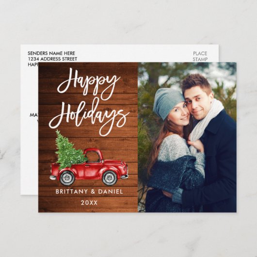 Het Manuscript van de Borstel van het Hout Vrachtw Briefkaart (Voorkant / Achterkant)