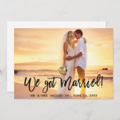 Het Manuscript van de borstel wij trouwde de feest Aankondiging (Voorkant / Achterkant)