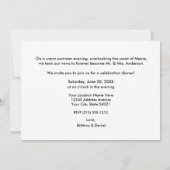 Het Manuscript van de borstel wij trouwde de feest Aankondiging (Achterkant)