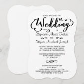 Het Manuscript van de bruiloft - de Uitnodiging va (Voorkant / Achterkant)