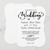 Het Manuscript van de bruiloft - de Uitnodiging va (Voorkant / Achterkant)