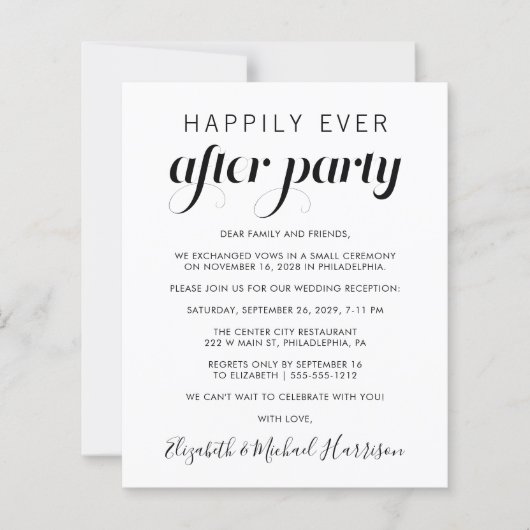 Het Manuscript van de bruiloft gelukkig ooit na de (Voorkant)