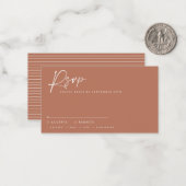 Het manuscript van de bruiloft moderne manuscript  notitiekaartje (Voorkant / Achterkant in situ)