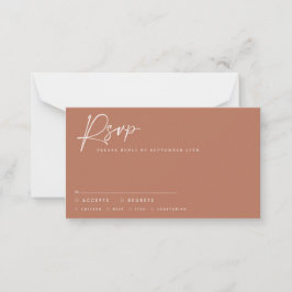 Het manuscript van de bruiloft moderne manuscript  notitiekaartje