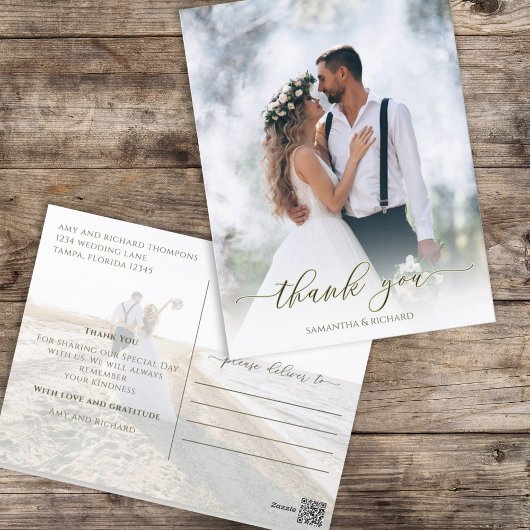 Het Manuscript van de calligrafie Eenvoudig Elegan Briefkaart