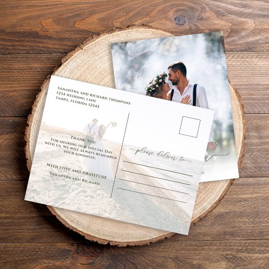 Het Manuscript van de calligrafie Eenvoudig Elegan Briefkaart