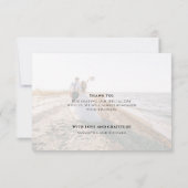 Het Manuscript van de calligrafie Moderne Eenvoudi Bedankkaart (Achterkant)