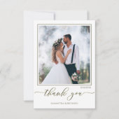 Het Manuscript van de calligrafie Moderne Eenvoudi Bedankkaart (Voorkant)