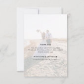 Het Manuscript van de calligrafie Moderne Eenvoudi Bedankkaart (Achterkant)