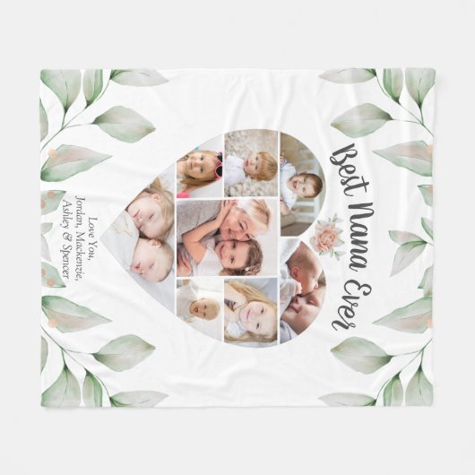 Het Manuscript van de Collage van de Foto van het Fleece Deken (Voorkant (Horizontaal))