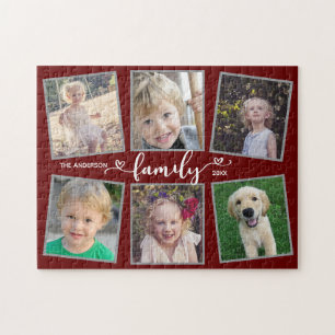 Het Manuscript van de familie hoort Donkere Rode F Legpuzzel
