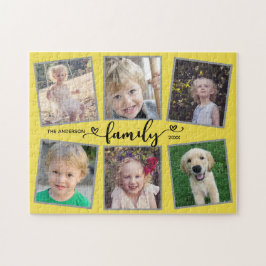 Het Manuscript van de familie hoort Gele Foto Coll Legpuzzel
