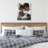 Het manuscript van de Familie van de douane gepers Canvas Afdruk (Insitu (Slaapkamer))