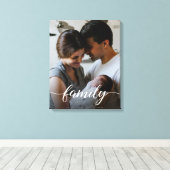 Het manuscript van de Familie van de douane gepers Canvas Afdruk (Insitu (Houten vloer))