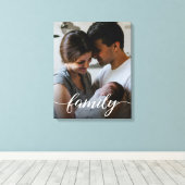 Het manuscript van de Familie van de douane gepers Canvas Afdruk (Insitu (Houten vloer))