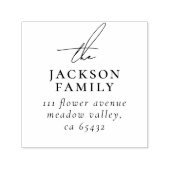 Het Manuscript van de handtekening "het"Adres van  Zelfinktende Stempel (Design)