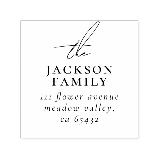 Het Manuscript van de handtekening "het"Adres van  Zelfinktende Stempel (Design)