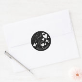 Het Manuscript van de handtekening leidt de Klant Ronde Sticker (Envelop)