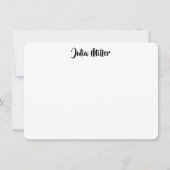 Het Manuscript van de Handtekening van de borstel  Notitiekaartje (Voorkant)