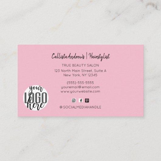 Het Manuscript van de Handtekening van de Waterver Visitekaartje (Achterkant)