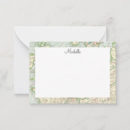 Het  Manuscript van de Kaart Personaliseerde Notitiekaartje