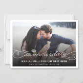 Het Manuscript van de kalligrafie sparen de Kaart  Magnetische Uitnodiging (Voorkant)