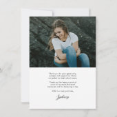 Het Manuscript van de Kalligrafie van de begroting Bedankkaart (Achterkant)