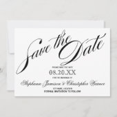 Het Manuscript van de legance van de kalligrafie s Save The Date (Voorkant)