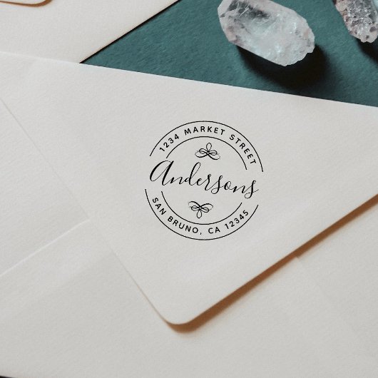 Het Manuscript van de Naam van de familie Creëer U Rubberstempel