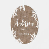 Het Manuscript van de Naam van de Familie van de F Metalen Ornament (Voorkant links)