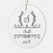 Het Manuscript van de Naam van de Monogram van de  Keramisch Ornament (Links)