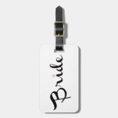 Het Manuscript van de Retro van de Bride Bagagelabel (Voorkant verticaal)