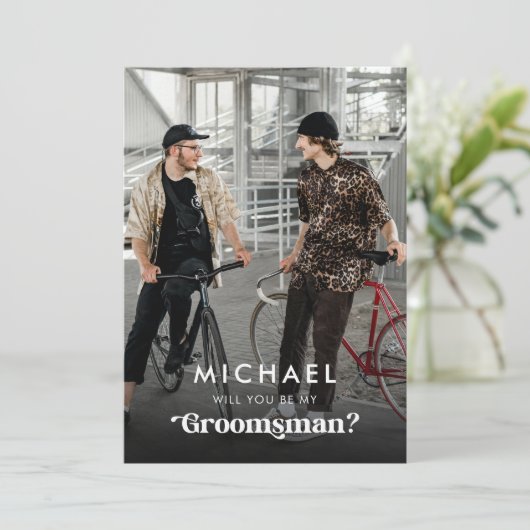 Het manuscript van de retroscoop & de Foto zullen  Aankondiging (Staand voorkant)