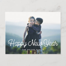 Het  manuscript van de terugkeer Happy Nieuwjaarsf Briefkaart