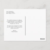 Het Manuscript van de Typografie Dank u het Briefk Briefkaart (Achterkant)