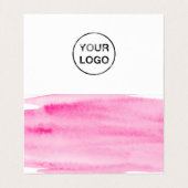 Het Manuscript van de waterverf, Logo/Afbeelding D Visitekaartje (Binnenkant ongevouwen)