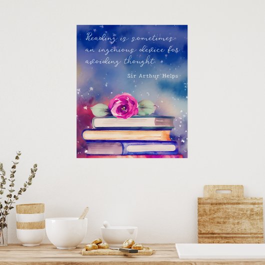 Het Manuscript van de Waterverf van Boeken & van R Poster (Keuken)