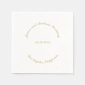 Het manuscript van de weddenschap aangepaste gekro servet (Voorkant)