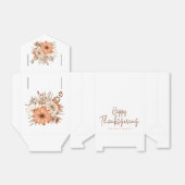 Het Manuscript van Florals van de herfst Happy Tha Bedankdoosjes (Uitgevouwen)