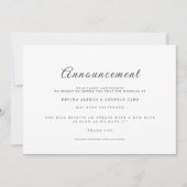 Het Manuscript van GV van het huwelijk annuleert d Kaart (Voorkant)